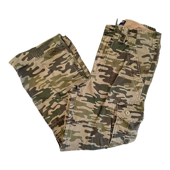 ‘90s Camo Cargo Steve and Barry’s Relaxed Baggy Unisex Jeans Size 34x32 - Picture 1 of 9